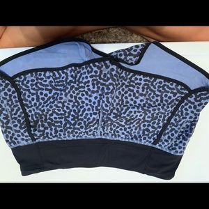 Purple and black polka dot Sz 8 lulu shorts